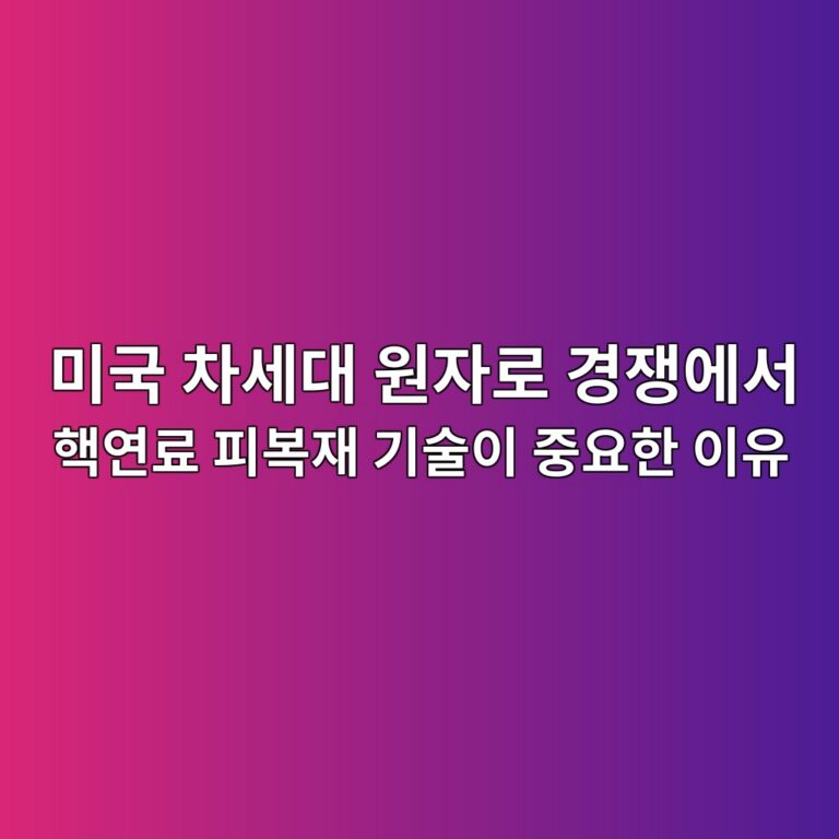 미국 차세대 원자로 경쟁