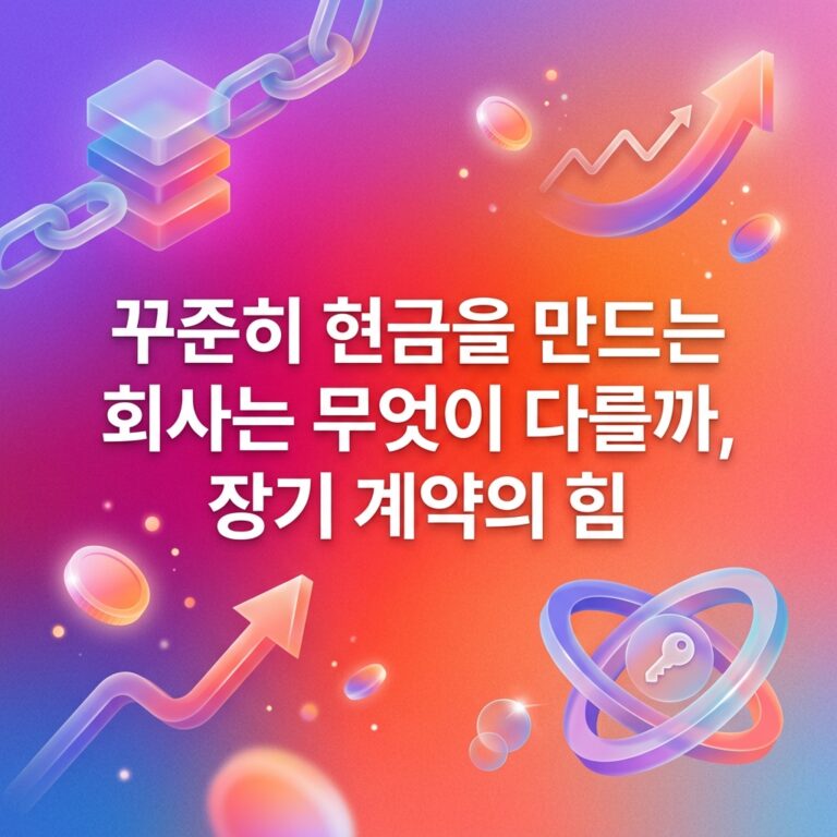 꾸준히 현금을 만드는 회사